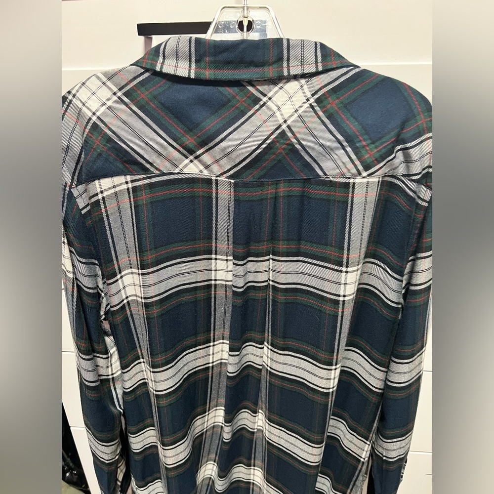 Tommy Hilfiger Green and white Plaid Shirt dress (MB1) - Picture 6 of 17